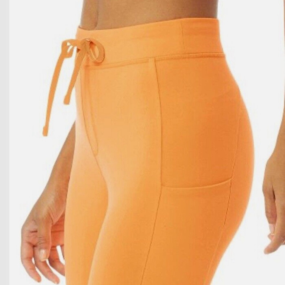 Women's Orange High-Waisted Pants